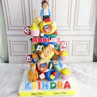 Gambar Donat/Donat Tower/Donat Ulang Tahun Tema Roblox/Donat Ulang Tahun Jakarta dari Stelette Cake_NEW undefined 1 Tokopedia