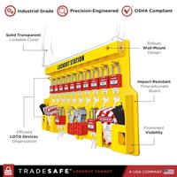 Gambar Lockout Tagout Station with Loto Devices - 16 Pack Safety Lock Set, 6 Hasps, 40 Do Not Operate Tags, Lock Out Tag Out Kit Board, Lockout Safety dari Malikha&Nahla undefined 2 Tokopedia