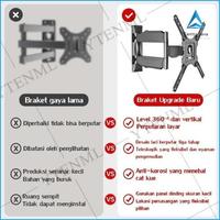 Gambar CJ- FREE GIFT!! Bracket Tv LED 32-120 Inch Universal Smart TV Digital LCD Braket Fleksibel Dudukan TV - Bracket Tv dari Centra Java undefined 2 Tokopedia