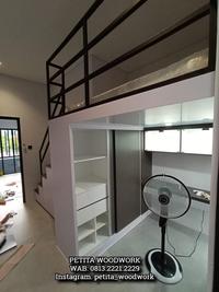 Gambar Ranjang Susun Multifungsi Plywood - Multi Purpose Loft Bed with Stair - Mezza Custom dari Petita Workshop undefined 3 Tokopedia