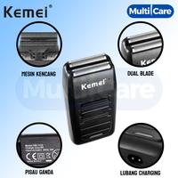 Gambar Kemei KM 1102 Alat Cukur Kumis Dan Jenggot Rechargeable wireless dari multi-care undefined 4 Tokopedia
