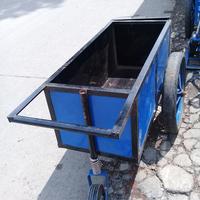 Gambar Gerobak besi / Gerobak barang / Gerobak pasir ukuran P.100 L.45 T.45 dari Roda 49 undefined 3 Tokopedia