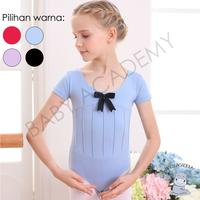 Gambar Leotard Baju Ballet Ballerina Gymnastic Senam Simple Pita Anak Perempuan Premium - Merah, 110 dari Baby Academy undefined 1 Tokopedia