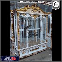 Gambar Lemari Hias 4 Pintu LACI MAHKOTA BUFET KRISTAL KAYU MULTIPLEK TRIPLEK PLYWOOD dari Karya Indah Furniture Jambi undefined 1 Tokopedia