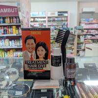 Gambar Tancho Treatment Hair Dye Liquid Type With Silk Protein No-Ammonia 40ml Free 1 Pasang Sarung Tangan + Sisir Semir - Hair Color Cat Rambut Penutup Uban dari Rose Kosmetik undefined 1 Tokopedia