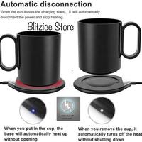 Gambar Wireless Charging Thermos Electric Coffee Cup Mug Warmer - Putih dari Hffff5788 undefined 3 Tokopedia