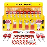 Gambar Lockout Tagout Station with Loto Devices - 16 Pack Safety Lock Set, 6 Hasps, 40 Do Not Operate Tags, Lock Out Tag Out Kit Board, Lockout Safety dari Malikha&Nahla undefined 3 Tokopedia