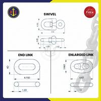 Gambar SWIVEL PIECE 38 MM // KILI KILI RANTAI JANGKAR dari MJMARINE undefined 3 Tokopedia