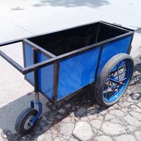 Gambar Gerobak besi / Gerobak barang / Gerobak pasir ukuran P.100 L.45 T.45 dari Roda 49 undefined 2 Tokopedia
