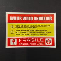 Gambar Sticker Video Unboxing Stiker Wajib Video Unboxing Komplain Fragile Pecah Belah Kemasan Premium Olshop OL Shop Online shop Label Pengemasan Murah Handle With Care Anti Air Waterproof - 100 pcs dari Smatree Indonesia undefined 1 Tokopedia