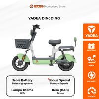 Gambar [OFFICIAL] Sepeda Listrik Yadea Dingding 350 WATT 48V13Ah - E Bike Yadea - Garansi Resmi - Blue dari OXXO OFFICIAL STORE undefined 1 Tokopedia