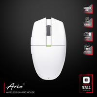 Fantech Aria XD7 / XD-7 Ultra-Lightweigth Wireless Bluetooth Gaming Mouse PAW3395 - foto 3