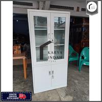 Gambar Lemari Arsip Kantor Serbaguna Filling Cabinet Laci Kaca Full Plat Besi - 031-4 dari Karya Indah Furniture Jambi undefined 5 Tokopedia