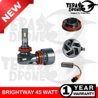 Gambar Autovision LED Autovision Brightway H1 H4 H7 H8 H9 H11 H16 HB3 HIR2 D2 - 45Watt CSP 3570 Chip 6000K 4500LM DC 12V Garansi 1 Tahun Car - H1 dari Teras Drone Autovision undefined 4 Tokopedia