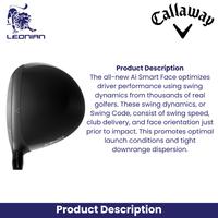 Gambar Stick Golf Driver Callaway Paradym AI Smoke Max D Tensei 5 - 10.5, SR dari Leonian Golf ID undefined 2 Tokopedia