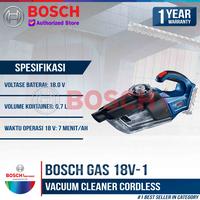 Gambar Bosch Vacuum Cleaner Cordless Gas 18V-Li Sedot Debu Baterai 18 V 2 AH dari Bosch Tools Authorized BTS undefined 3 Tokopedia