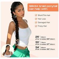 Gambar RAMBUT SAMBUNG KEPANG BRAPONYTAIL RAMBUT KEPANG - Brown, 60 cm dari imrall undefined 1 Tokopedia
