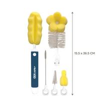 Gambar Gea Baby GBR-F601 Perfect Set Brush 6in1 - Sikat Botol Dot Bayi/Pembersih Botol Susu - White dari Baby Wise Surabaya undefined 3 Tokopedia