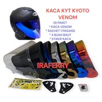 Gambar Kaca Helm KYT Kyoto Model Venom Iridium - Flat Visor - Motorcycle, Baut - revo gren dari ABID HELM undefined 1 Tokopedia