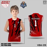 Gambar Jersey voly anak baju voli kaos singlet volleyball club volley ball free custom nama dan no punggung - Biru, 1 dari kaosjerseytokobaru undefined 2 Tokopedia