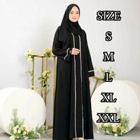 Gambar gamis Abaya Hitam Renda Abaya Arab kekinian Fashion Wanita Terbaru - Hitam, L dari Tears Store forever undefined 1 Tokopedia