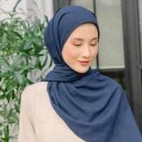 Gambar Lozy Hijab - Kash Shawl (Pashmina Voal Salur) - Navy dari Tears Store forever undefined 4 Tokopedia