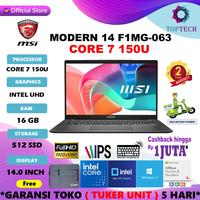 Gambar MSI Modern 14 F13MG Core 7 150U 32GB 1TBSSD 14.0FHD IPS W11 OHS - 16GB 512SSD, NON BUNDLING dari Top Tech Comp undefined 1 Tokopedia