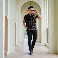 Gambar Baju batik lengan pendek gold original jakarta batikku modern premium - S dari JAKARTA BATIKKU undefined 5 Tokopedia
