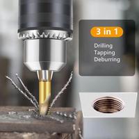 Gambar Mata Bor Pembuat Ulir Drat Mur Baut Tap Drill Set Hex 1/4" M3-M10 dari SAMA TEKNIK undefined 3 Tokopedia
