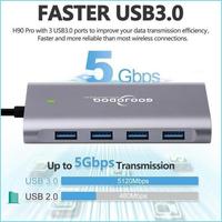 Gambar Chivast- 11 In 1 USB C HUB Laptop Docking Station untuk Dell HP For MacBook Pro Tipe C Dock HD PD 3.0 USB RJ45 VGA PD AUX TF/SD Card Reader dari Chivast undefined 3 Tokopedia