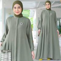 Gambar Disty Dress Gamis Wanita Muslim Motif polos Crinkle Airflow LD 110 - Bata dari Tears Store forever undefined 3 Tokopedia