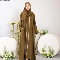 Gambar gamis Abaya Hitam Renda Abaya Arab kekinian Fashion Wanita Terbaru - Hitam, L dari Tears Store forever undefined 4 Tokopedia
