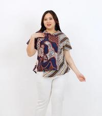 Gambar BLOUSE BAJU BATIK WANITA PREMIUM JUMBO BIG SIZE BAJU HAMIL 292 B KEKINIAN XXL XXXL BRANDED CEWEK GEMUK GENDUT FASHION KOREA STYLE KATUN BATIK MODERN MODIS ELEGAN TRENDY MODEL TERBARU MASA KINI LENGAN PENDEK CANTIK CASUAL KERJA KANTOR PESTA KASUAL OVERSIZE - BLACK dari CBTKPED undefined 3 Tokopedia