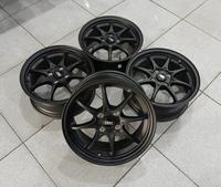 Gambar VELG MOBIL SECOND/BEKAS MURAH RING 15 PCD BRIO,AGYA HIROSHIMA HSR R15 X6,5 4X100 ET40 BLACK dari Toko Velg Mobil MZS undefined 2 Tokopedia