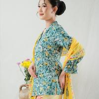 Gambar Kebaya kutubaru klasik miranda lengan panjang meradelima katun paris hijau - M dari Meradelima Batik undefined 4 Tokopedia