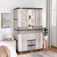 Gambar OLYMPLAST LEMARI PAKAIAN BESAR JUMBO / LEMARI DAN KABINET BAJU BAHAN PLASTIK DESIGN MODERN SCOC - WOOD, 2 PINTU dari Panca Irama undefined 3 Tokopedia
