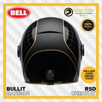 Gambar Bell Bullitt Carbon RSD Check It Helm Full Face Retro Original Roland Sands Design dari HELMETOLOGY Online undefined 4 Tokopedia