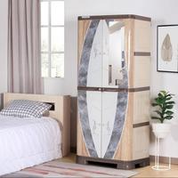 Gambar OLYMPLAST LEMARI PAKAIAN BESAR JUMBO / LEMARI DAN KABINET BAJU BAHAN PLASTIK DESIGN MODERN SCOC - WOOD, 2 PINTU dari Panca Irama undefined 4 Tokopedia