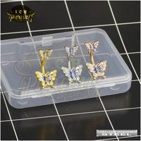 Gambar ICH Belly piercing butterfly zircon/ anting tindik pusar kupu-kupu zircon navel piercing stainless stell - GoldWhite dari ICH Aksesoris 193 undefined 2 Tokopedia