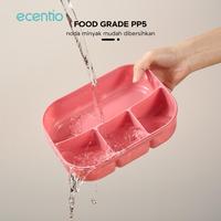 Gambar Murah Banget 【Grosir】Ecentio 4 Sekat Grid Anti Tumpah 1200Ml Kotak Makan Set Anak Dan 500Ml Botol Lunch Box Set 4 Grid Kotak Bekal Makan Botol Minum Free Sendok Tempat Makanan Anak Kecil Bpa Free Biru/Grey Portabel Wadah Makanan - grey dari Gerai Rana Abaza undefined 5 Tokopedia