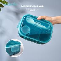 Gambar Model Terkini Ecentio & Foodi Kotak Bekal Anti Tumpah 4 Sekat Grid 1200Ml Set Anak Dan 500Ml Botol/Lunch Box Set 4 Grid Kotak Bekal Makan Botol Minum Free Sendok Tempat Makanan Anak Kecil Bpa Free - pink dari Gerai Rana Abaza undefined 3 Tokopedia