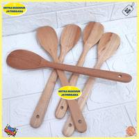 Gambar SPATULA MASAK KAYU BULAT DAN KOTAK SODET FULL KAYU SUTIL SPATULA TEFLON - KOTAK BESAR dari PERABOTAN YUNIMART undefined 3 Tokopedia