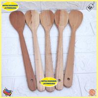 Gambar SPATULA MASAK KAYU BULAT DAN KOTAK SODET FULL KAYU SUTIL SPATULA TEFLON - KOTAK BESAR dari PERABOTAN YUNIMART undefined 1 Tokopedia