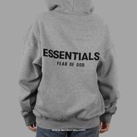Gambar Terbaru Essentials Fog Flocked Dark Oatmeal Hoodie (100% Authentic) Best Seller - S defect dari Anggi Shop90 undefined 4 Tokopedia