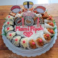 Gambar Sushi Cake 24pcs Free Nama dari sushi takoyaki aria undefined 5 Tokopedia