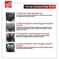 Gambar Wajan / Double Ear Wok 70cm RESTOWOK Black Steel Pre Season (2291109) - 1 pcs dari Restomart Kitchen Solution undefined 5 Tokopedia