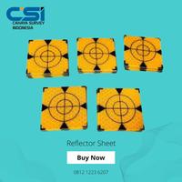 Gambar Reflector Sheet Reflective Tape Prisma Target Topcon 5x5cm - Putih dari CAHAYA SURVEY INDONESIA undefined 2 Tokopedia