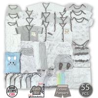 Gambar ummababyshop 55 PCS BAJU BAYI BARU LAHIR PAKET HEMAT KOMPLIT SNI ABU GREY BABY GIFT SET PERLENGKAPAN NEWBORN PEREMPUAN LAKI 0 6 MURAH KADO LAHIRAN JUMPER BEDONG POPOK HANDUK SARUNG TANGAN KAKI COKLAT - 55pcs awan abu dari ummababyshop_NEW undefined 1 Tokopedia