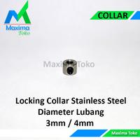 Gambar Lock Collar Locking Collar Stainless Steel Bore 3mm 4mm As Shaft Stopper - 3mm dari Maxima Toko undefined 1 Tokopedia