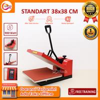Gambar Mesin Press Sablon Kaos / Baju Digital 38x38 CM 900 Watt untuk Sablon DTF, Sublimasi, Plastisol, Polyflex- Bergaransi & Ready Sparepart - EKONOMIS 38x38 dari Centro Technology undefined 3 Tokopedia